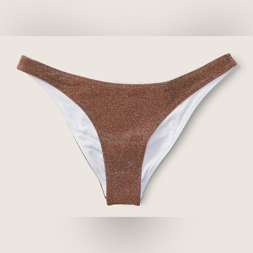NWT Victoria’s Secret Pink Shimmer Brazilian Bikini Bottom